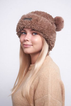 Женская зимняя шапка с ушками